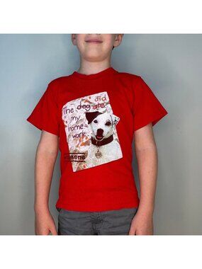 Vintage 1990s Wishbone T-Shirt, Polygram Size 7, PBS TV Jack Russell Terrier Dog